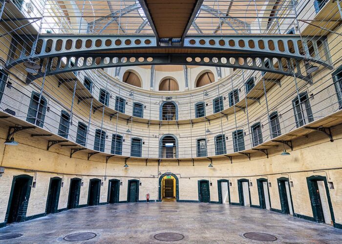 View from inside Kilmainham Gaol Dublin