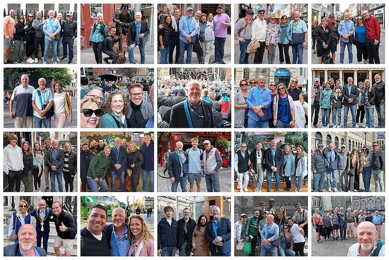 Dublin Tour Guide David with his guests on private walking tours of Dublin